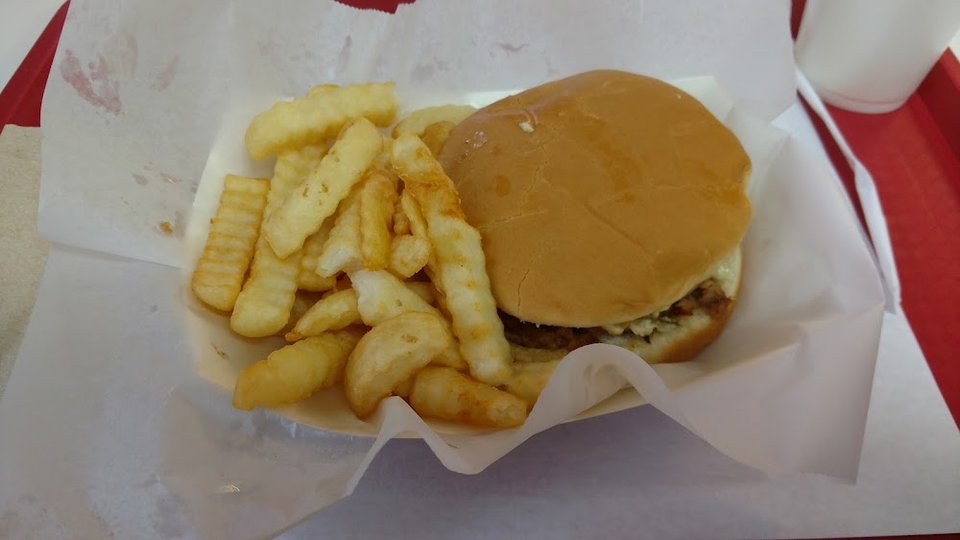 BBQ Sandwich and Fries